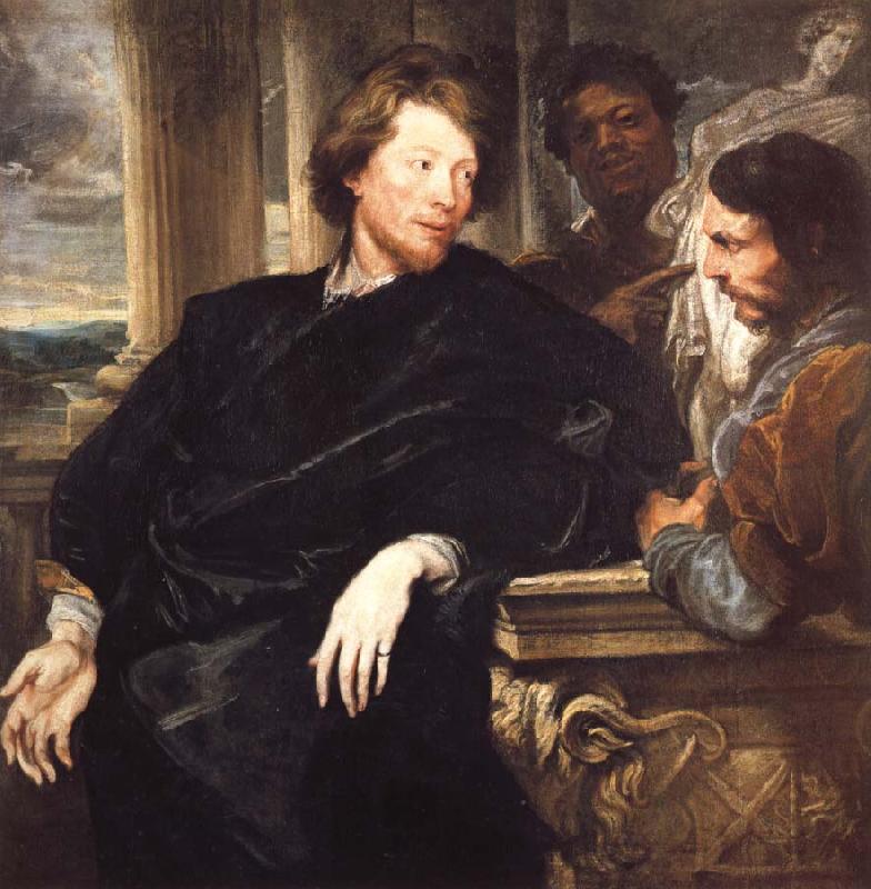 Anthony Van Dyck Portrait of GeorgeGage with Two Attendants